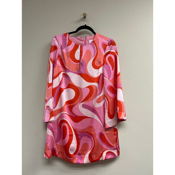 HYACINTH HOUSE Pink Mod Geo Mitzi Mini Dress Size M NWT - Picture 4 of 6